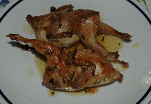 Quaglie al forno